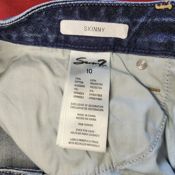 Seven7 Women’s Skinny Jeans Size 10 High/Mid Rise St James Stretch Denim... - Picture 8 of 16